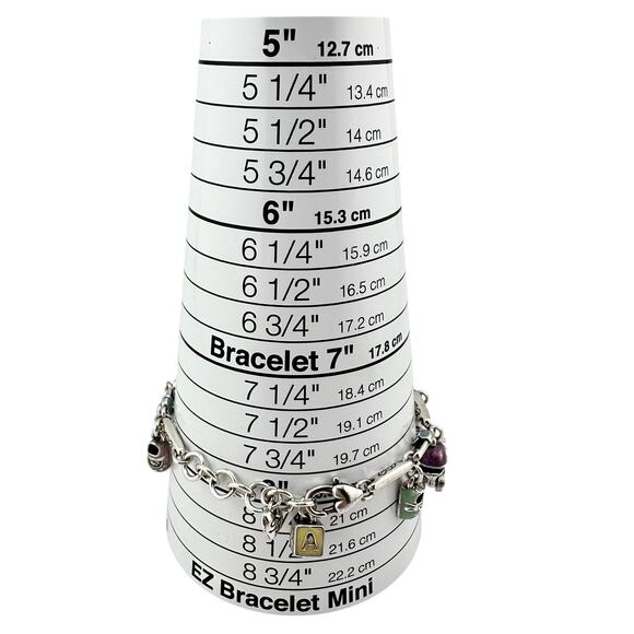 Brighton Retired Silver Plated Baby Mother Enamel Charm 6.75"-8" Bracelet - Picture 8 of 9